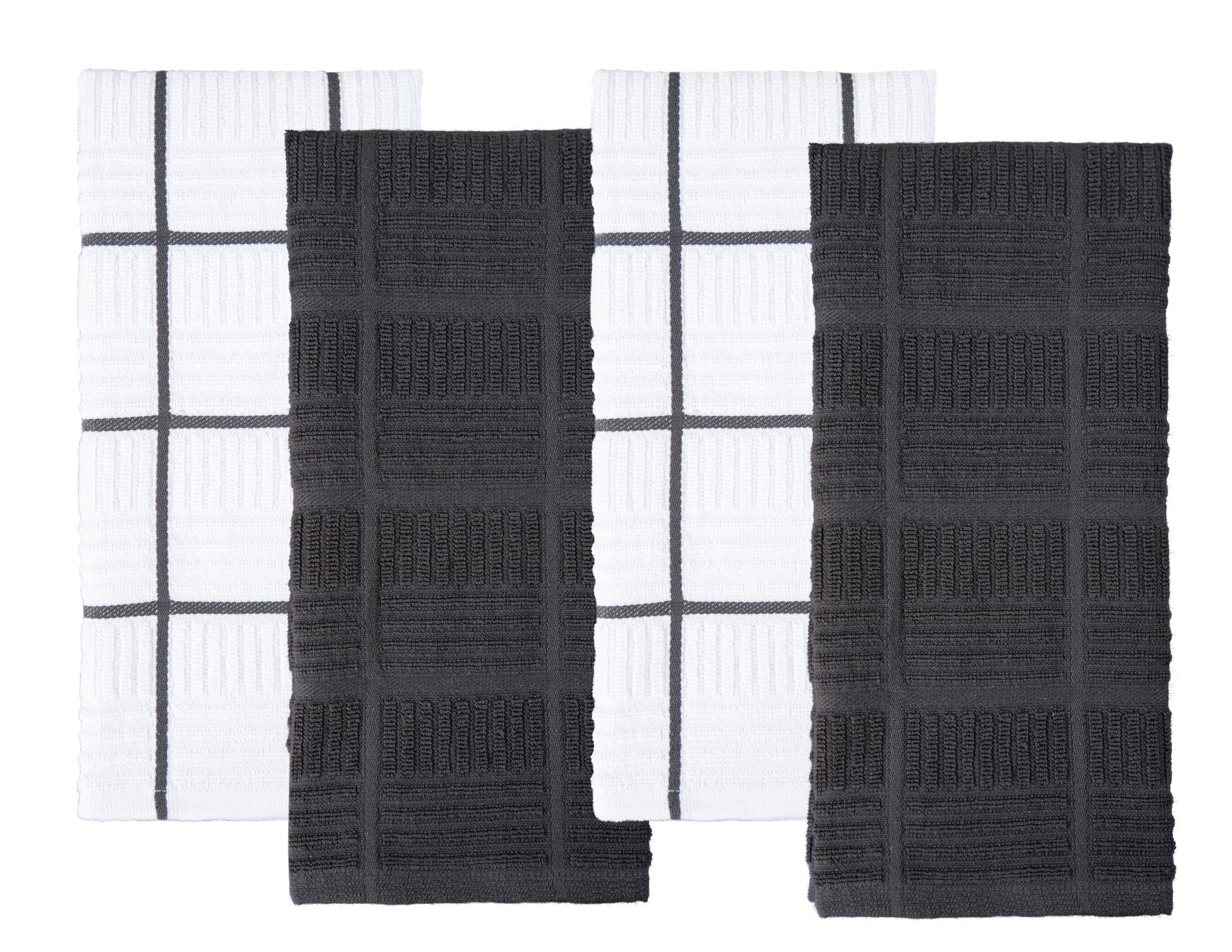 Kitchen Towels Cotton Dish Towels Black and White Hand Towels