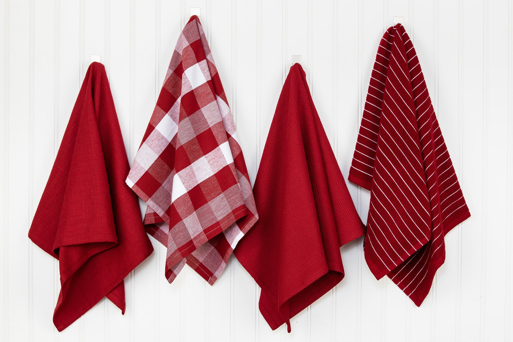 Waffle Weave Check Plaid Dish Cloths,, Super Soft And Absorbent Dish Towels  Quick Drying Dish Rags, White & Red, Christmas Cloths, Festival Style - Temu