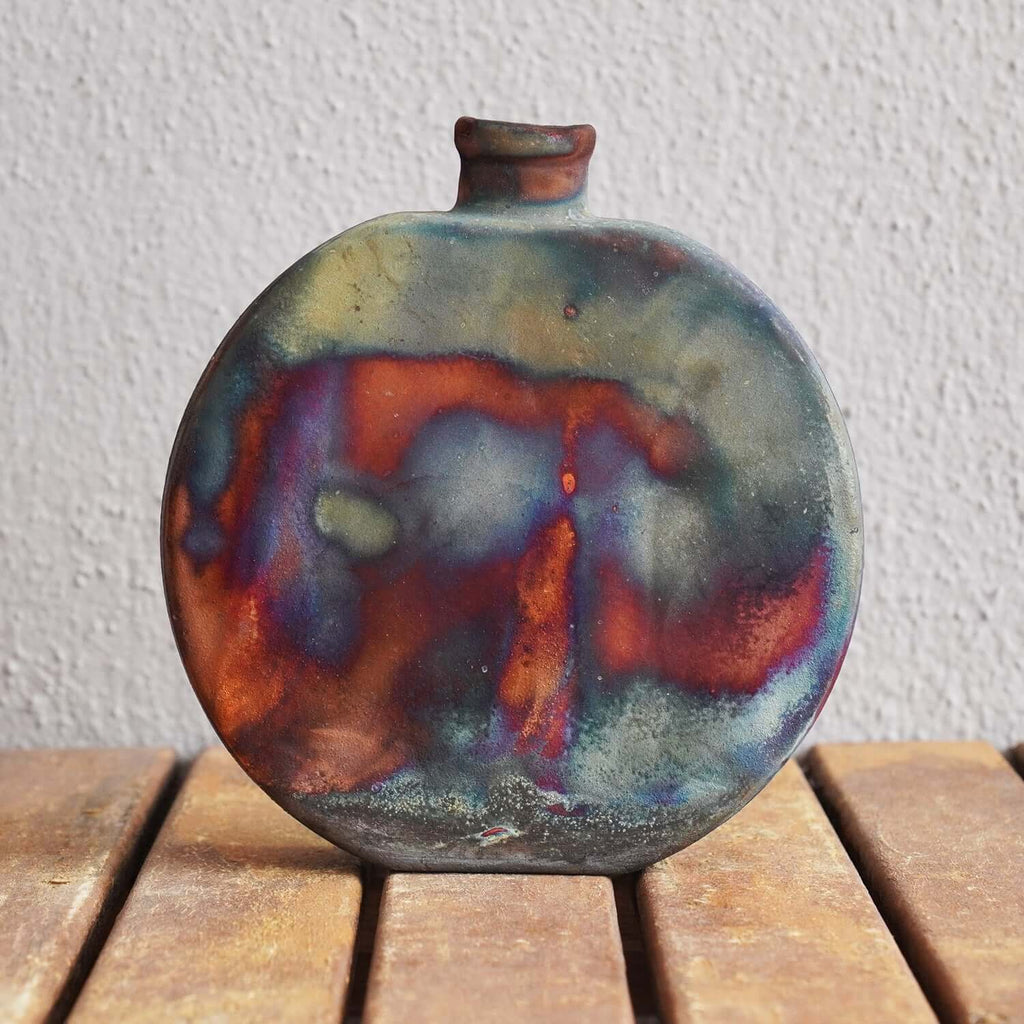 RAAQUU Kumo Ceramic Pottery Raku Vase