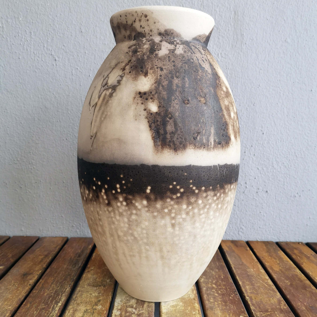 Raku pottery Art vase ceramic gift room decor home decor
