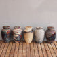 RAAQUU Omoide Ceramic Urn (Pre-Order) for Adult Remains - Raku Pottery 170 cubic inches Unique Handmade Cremation Vessel for Ashes, Pets, Cats, Dogs - RAAQUU