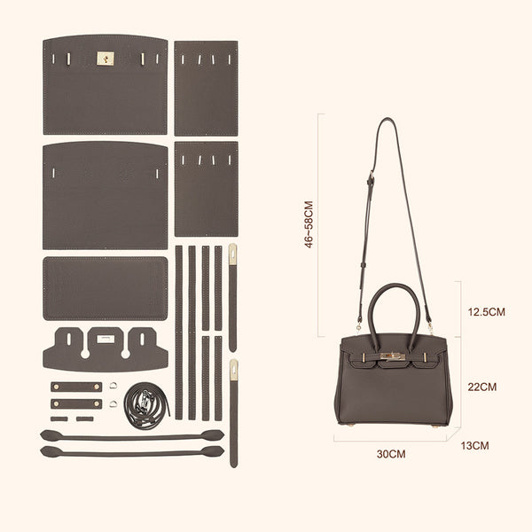 DIY Leather Bag Kits Adult DIY Kits Girls DIY Bag Kits Bag Making Kits DIY  Leather Kit Gifts（pink）