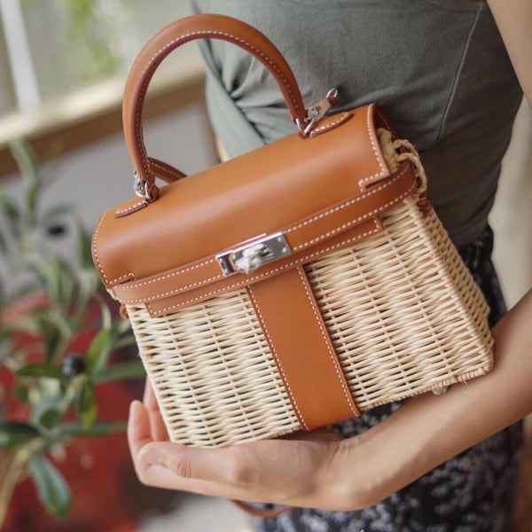 Top Grain Leather Birkin Bag DIY Kit - Birkin Inspired Bag – POPSEWING®