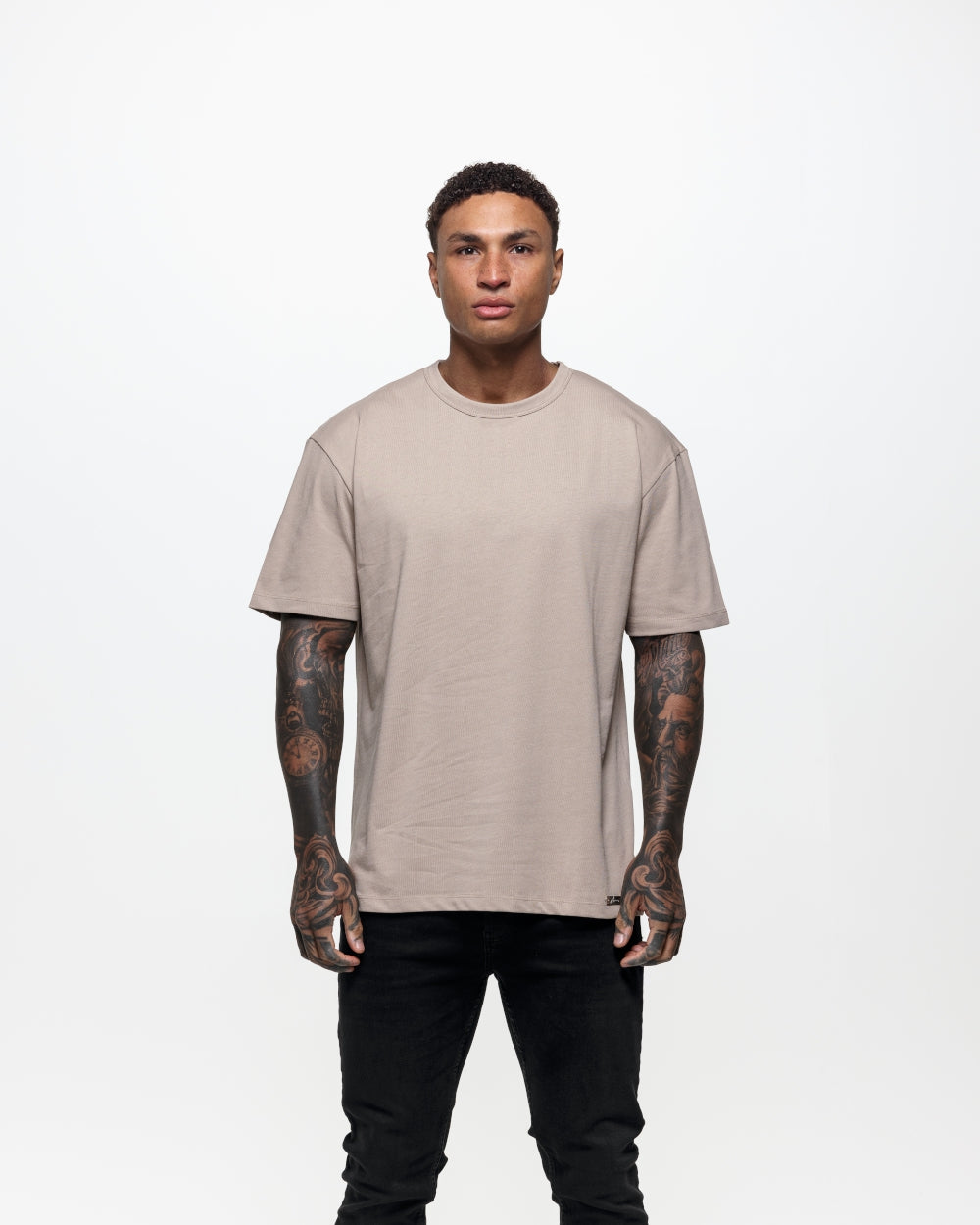 Blank Essential Oversized T-Shirt - White - Nimes