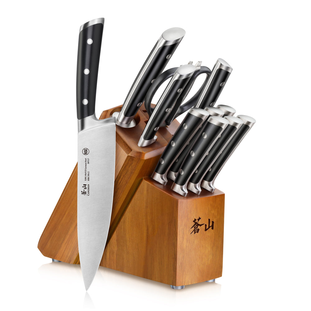 Cangshan Kitchen Knives, S1 Series  23-PC Knife Block Set - White – Môdern  Space Gallery