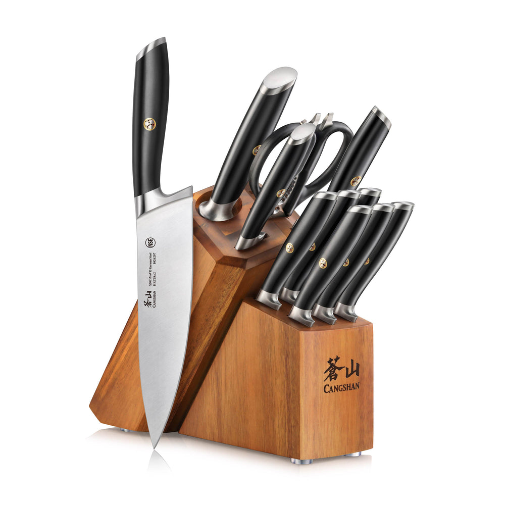 L & L1 Series 7-Piece Cleaver Knife Block Set, Forged German Steel –  Cangshan Cutlery Company