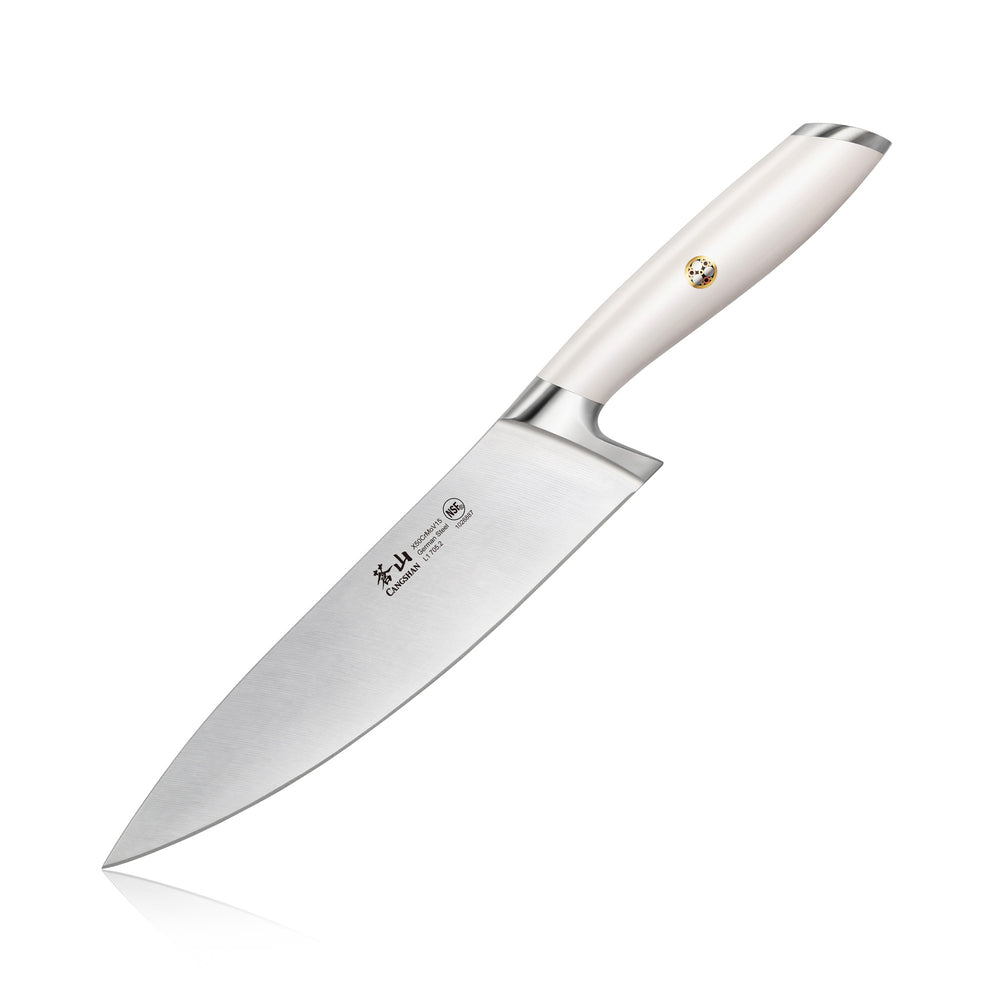 Cangshan Naka Series X-7 Steel Forged Rocking Chef's Knife with Sheath (8-inch)