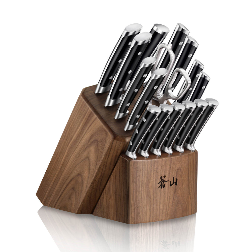 14 Pc Forged Contemporary Knife Set Counter Block – Zafill