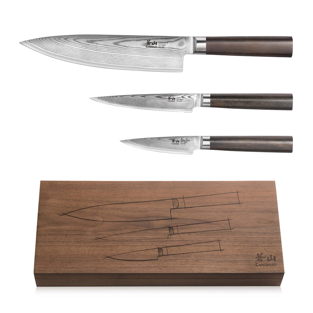 Cangshan 12-piece knife block set - InstaGrandma's Kitchen