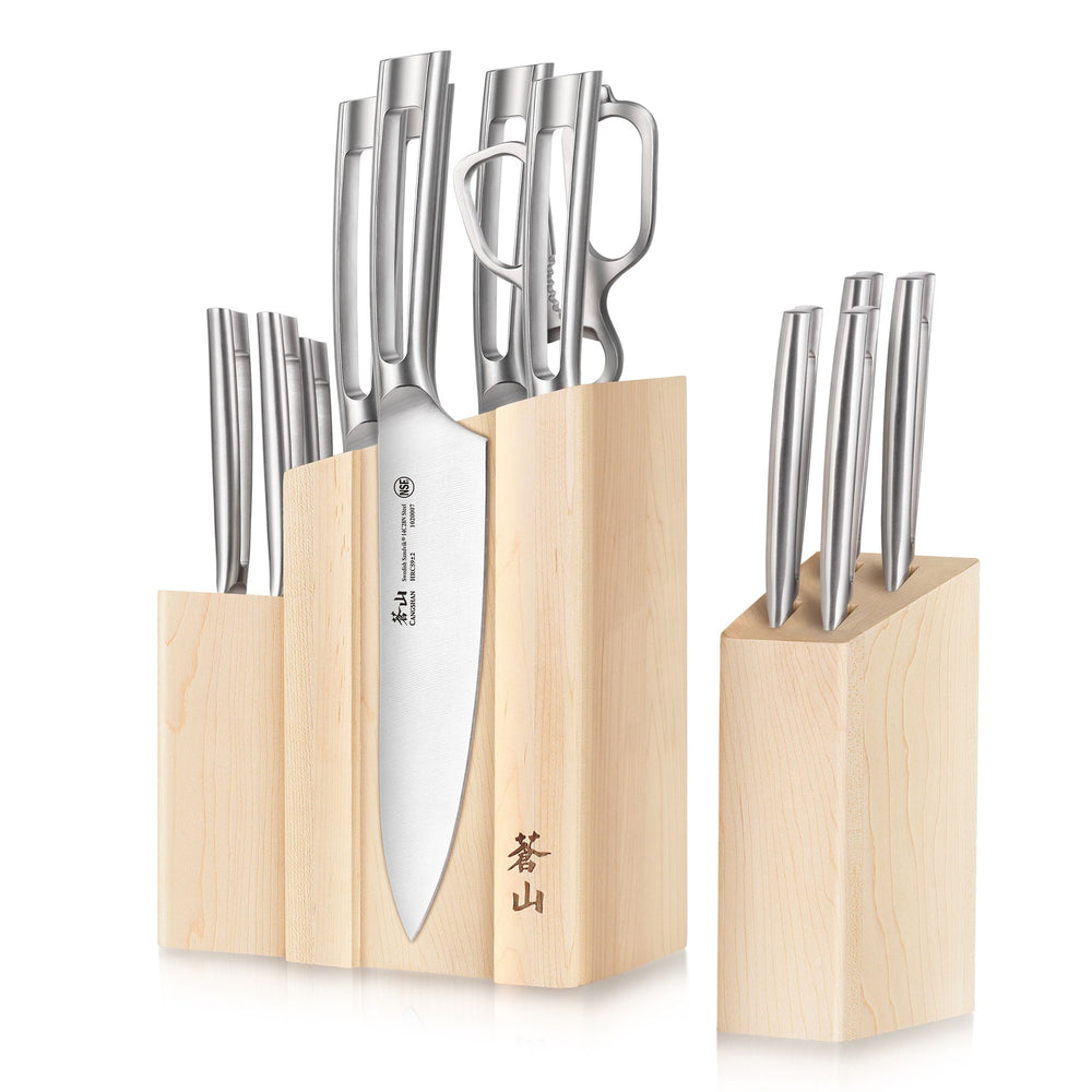 Eichenlaub Steak Knife Set 8 Forged Stainless & Butterscotch