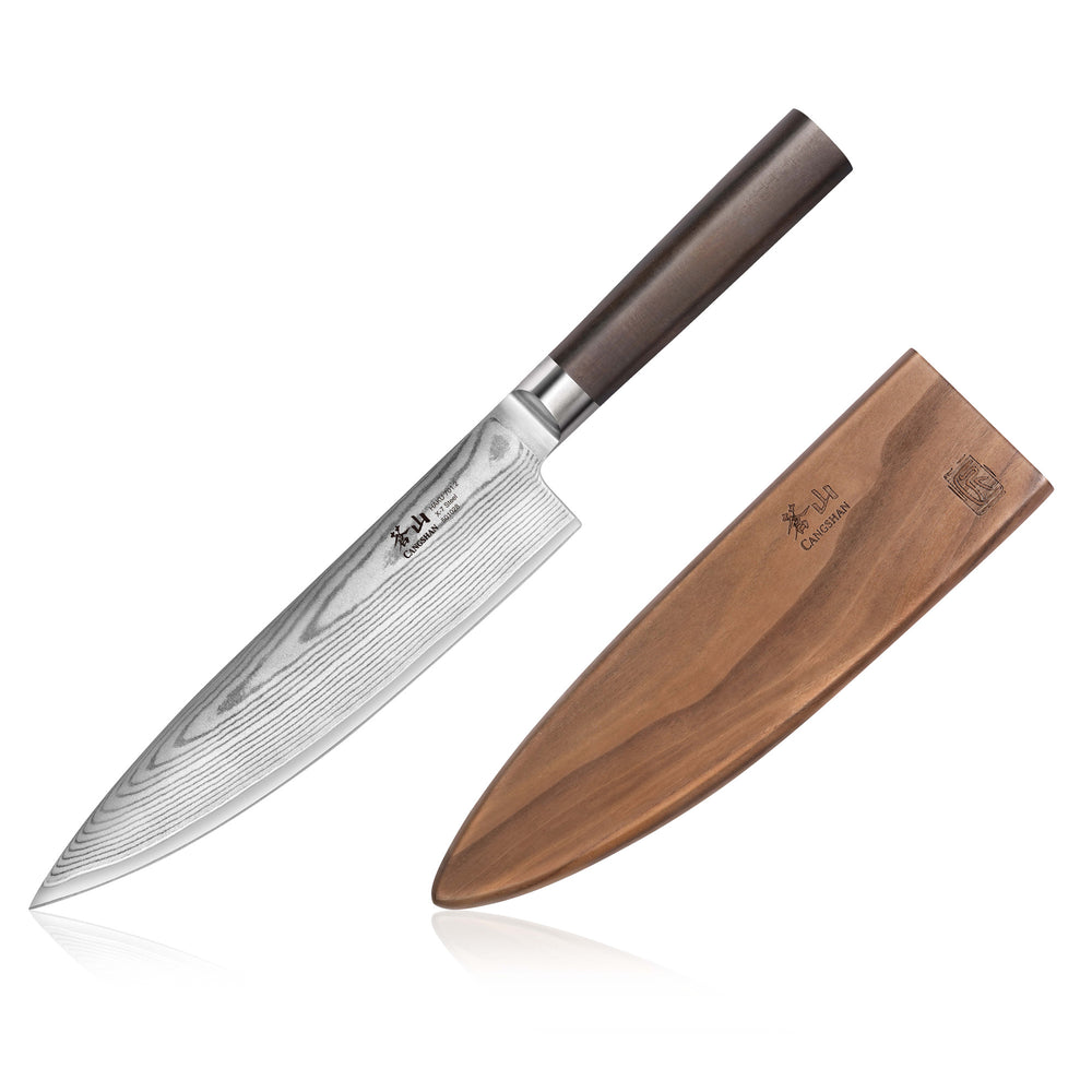 8 inch Chef's Knife | Stainless Steel Kitchen Chef Knife Wood