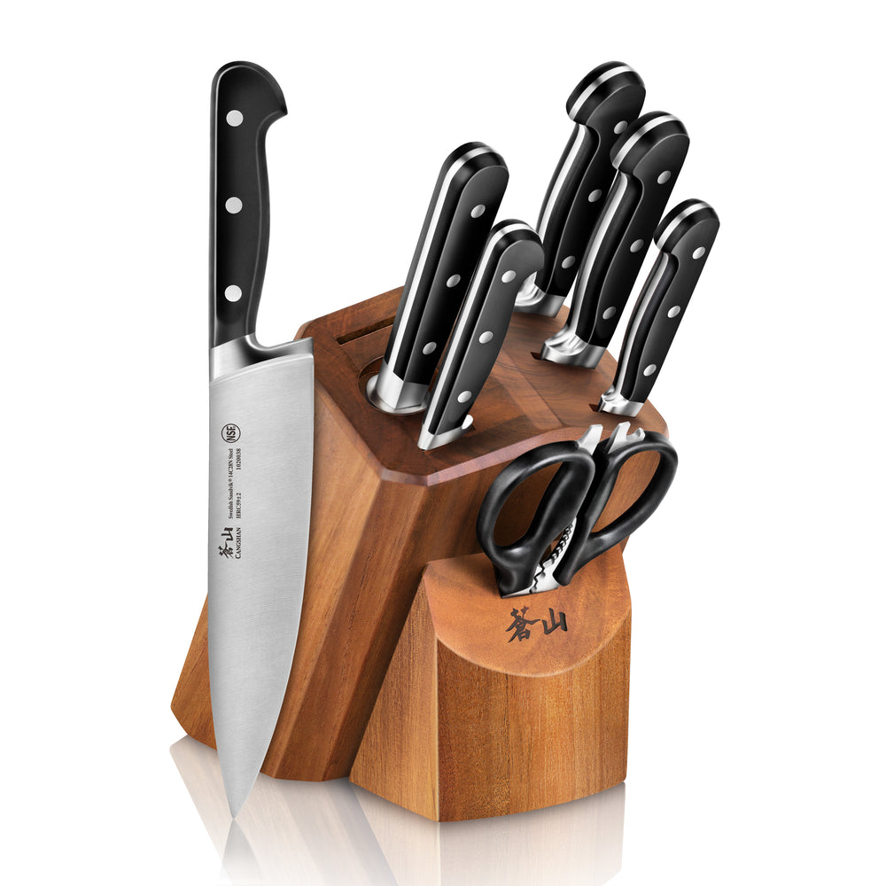 Kitchen Knife Set With Magnetic Block - Schnee