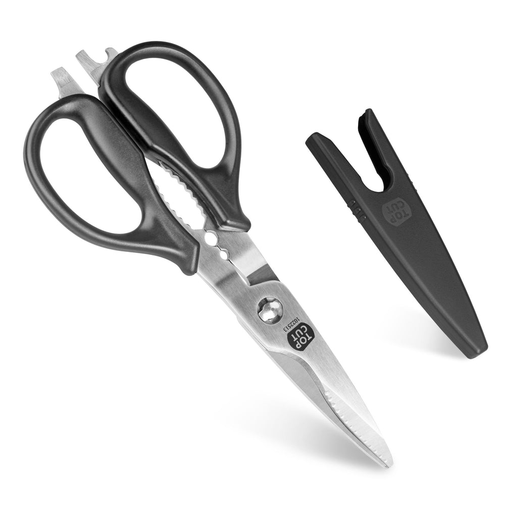 Cangshan 1026108 3-Stage Adjustable 14-24 Degree Professional Knife +  Scissor Sharpener Black