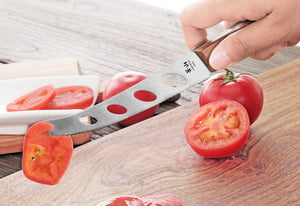 
                  
                    Load image into Gallery viewer, Cangshan W Series German Steel Tomato and Cheese Knife, 5&amp;quot; Blade, Silver
                  
                