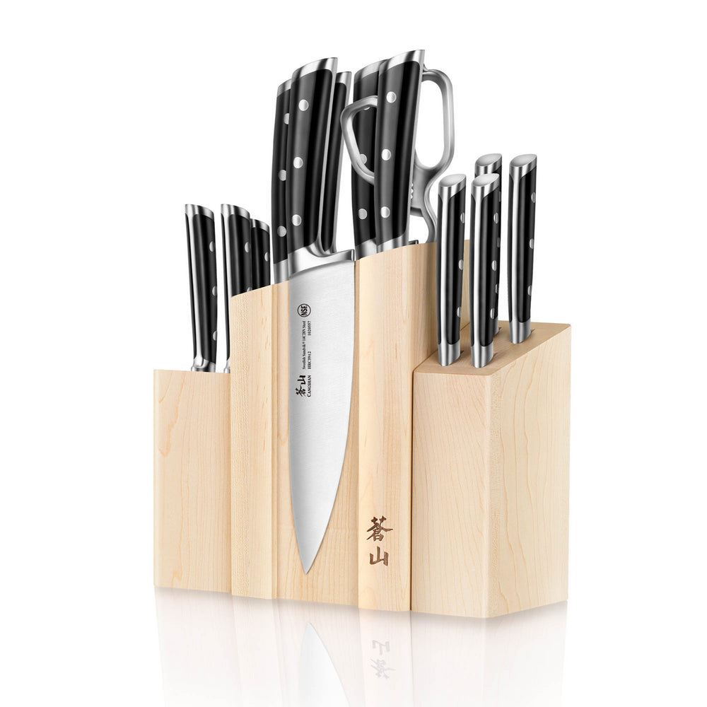 Cangshan Kita Blue Forged 12 Piece HUA Knife Block Set — Las Cosas