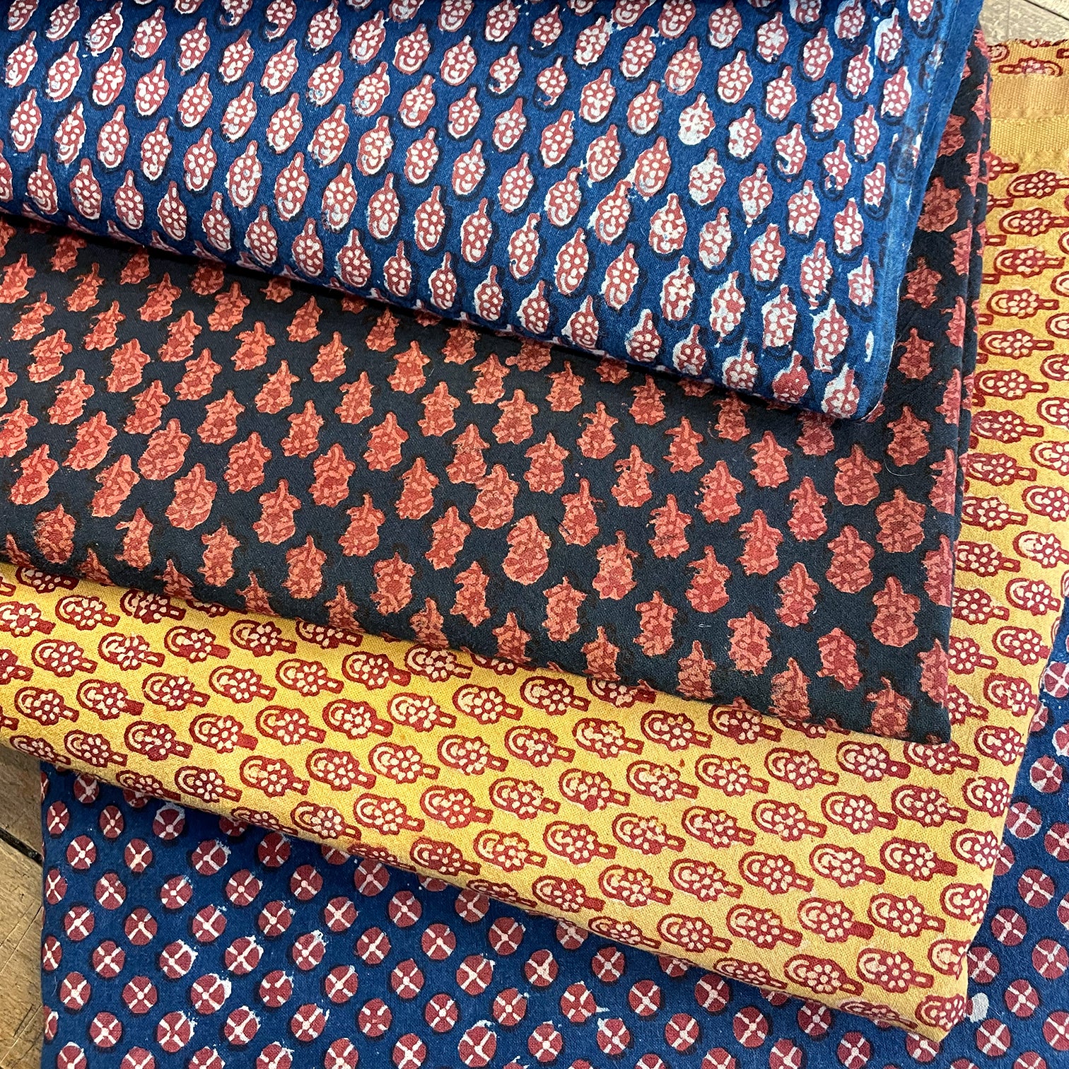 Indian Block Print Fabric 100 Cotton Cloth House • Cloth House