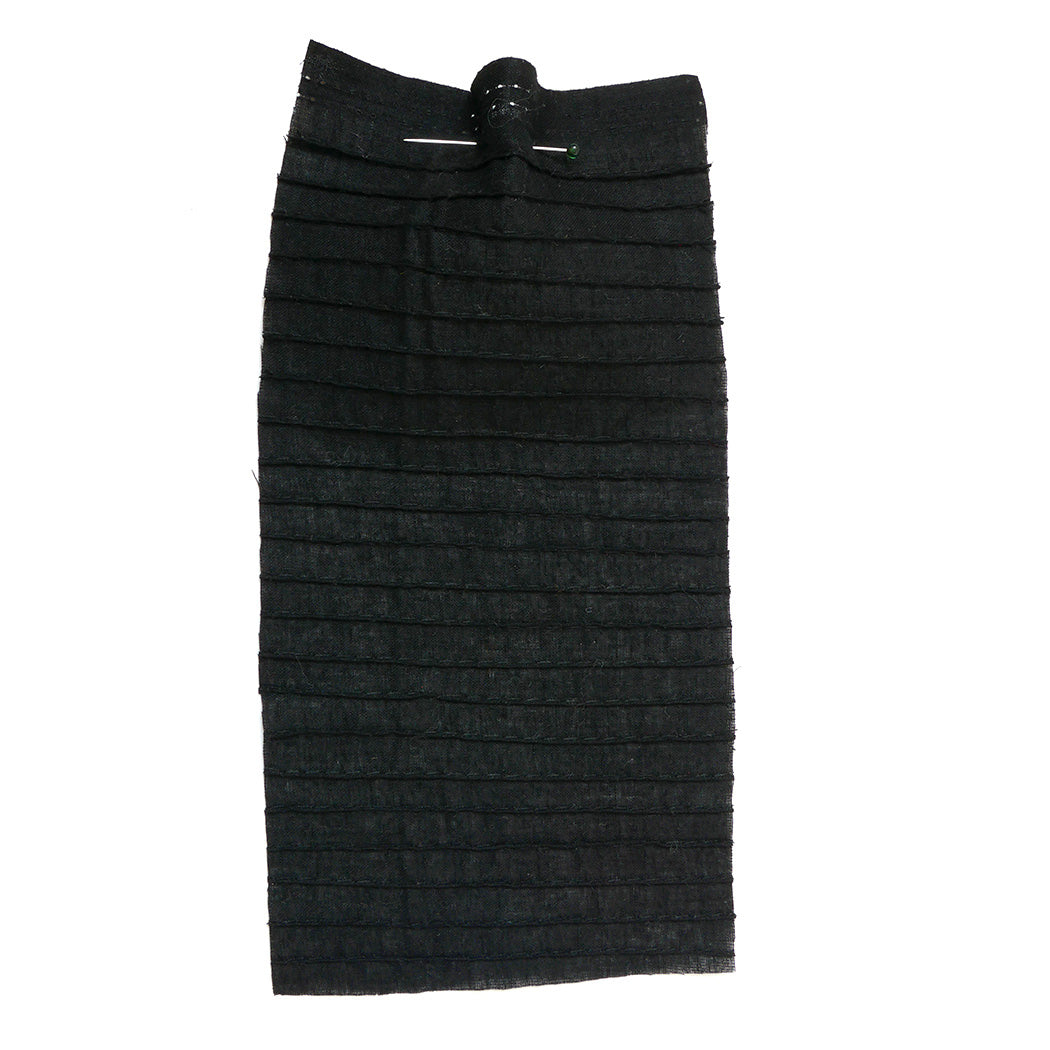 Black Pin Tuck Cotton Fabric | Cloth House • Cloth House