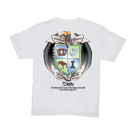 Adult Token T-shirt black font Image 1