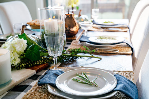 fall table setting - place setting