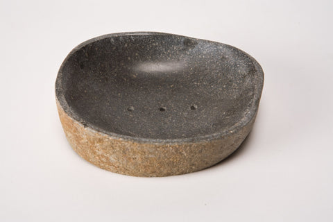 River rock stone soap dish for home decor accessory