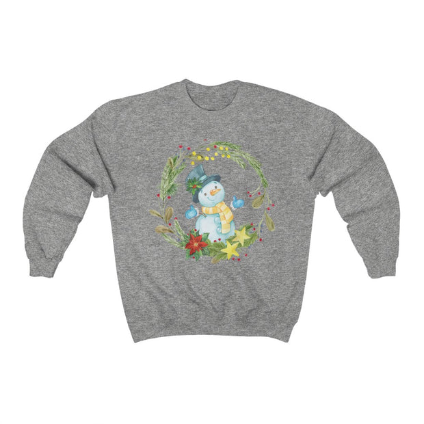 "Fall Snowman" Crewneck Sweatshirt