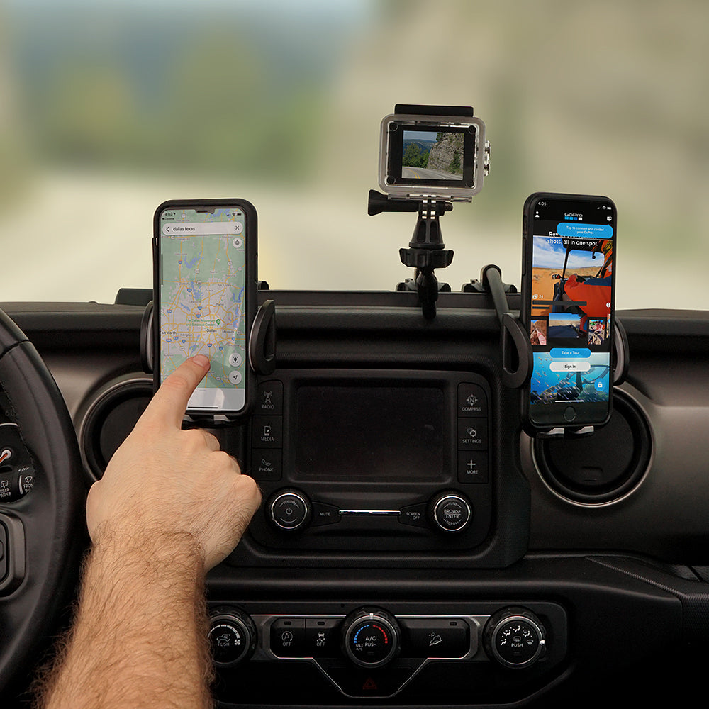 Titan Dash Mount Phone Holder for Jeep Wrangler JL and Gladiator Models