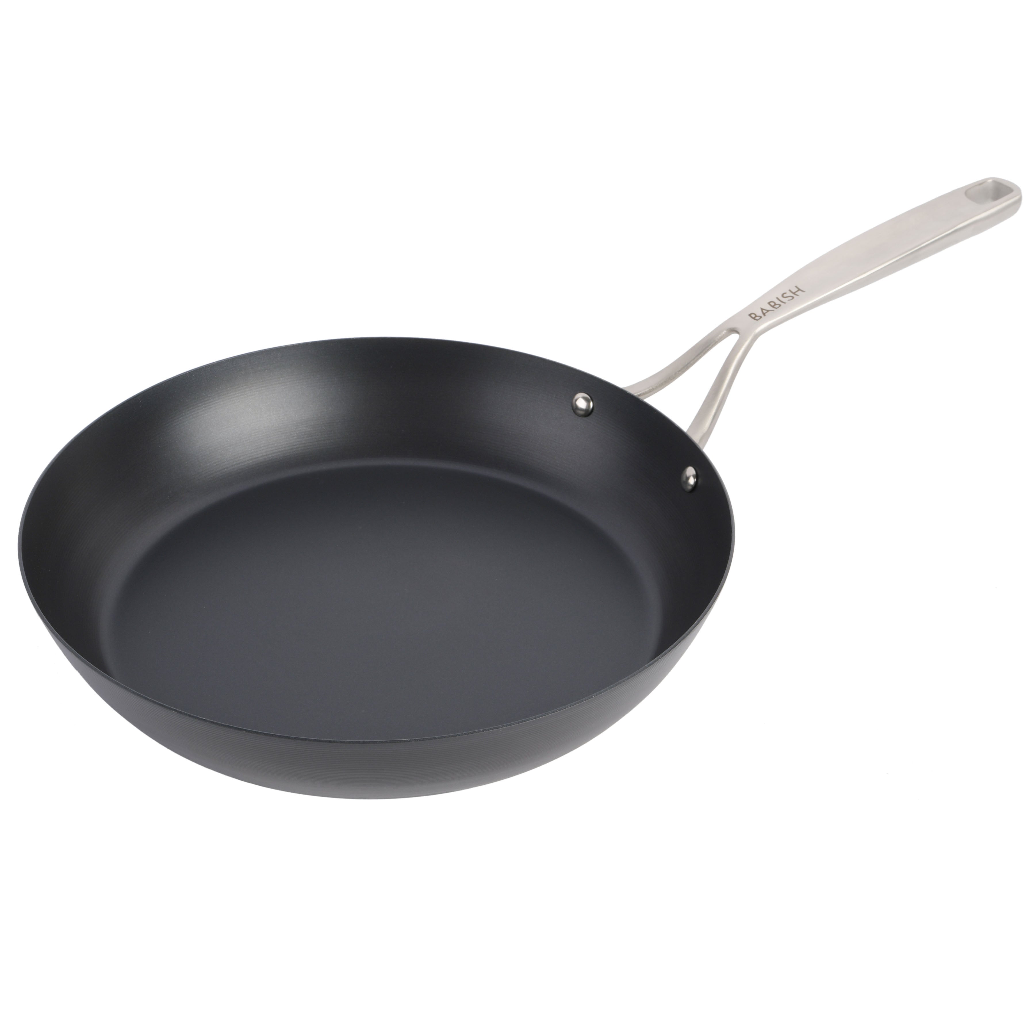 Hammond Flat Bottom Carbon Steel Wok, 14-Inch, Black