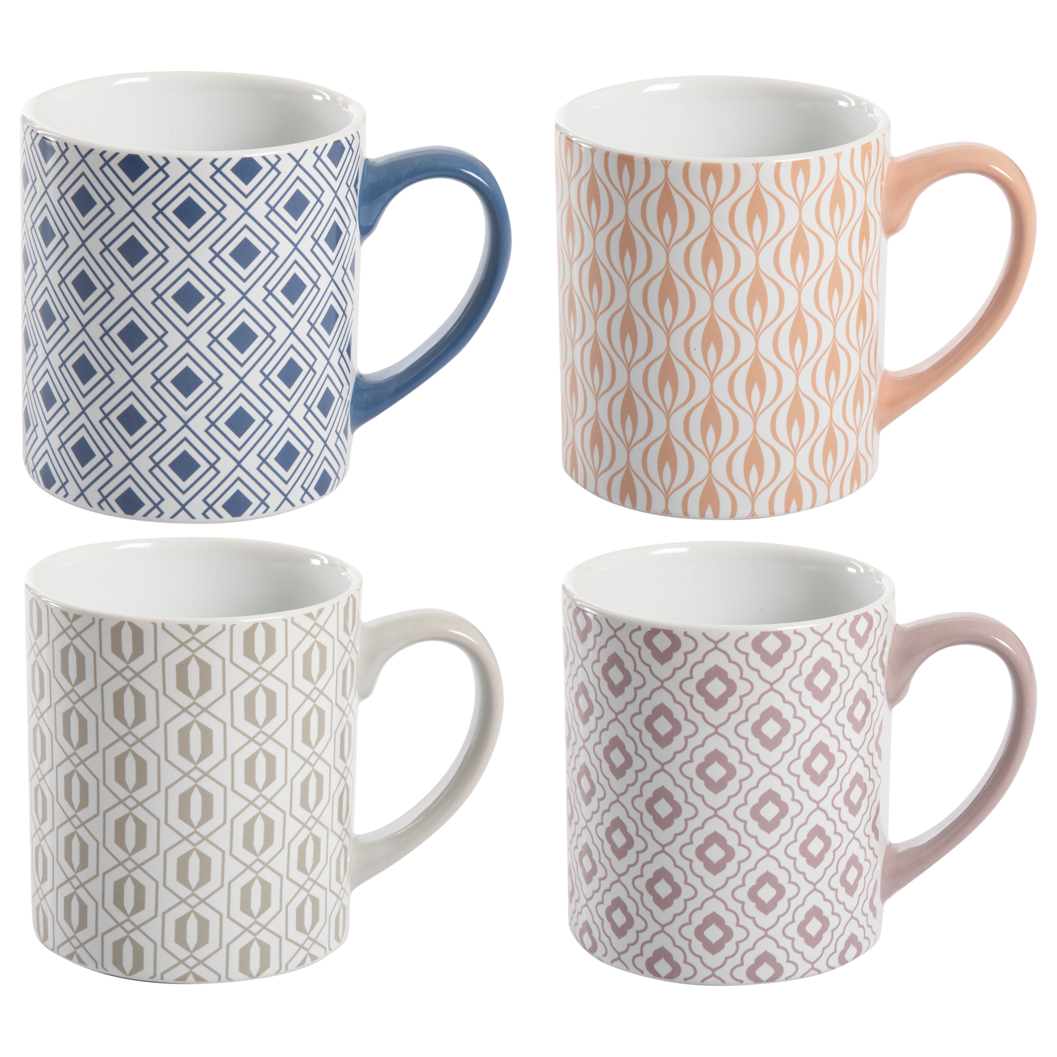 Set of 4 Cups Monogram Canvas - Home GI0777