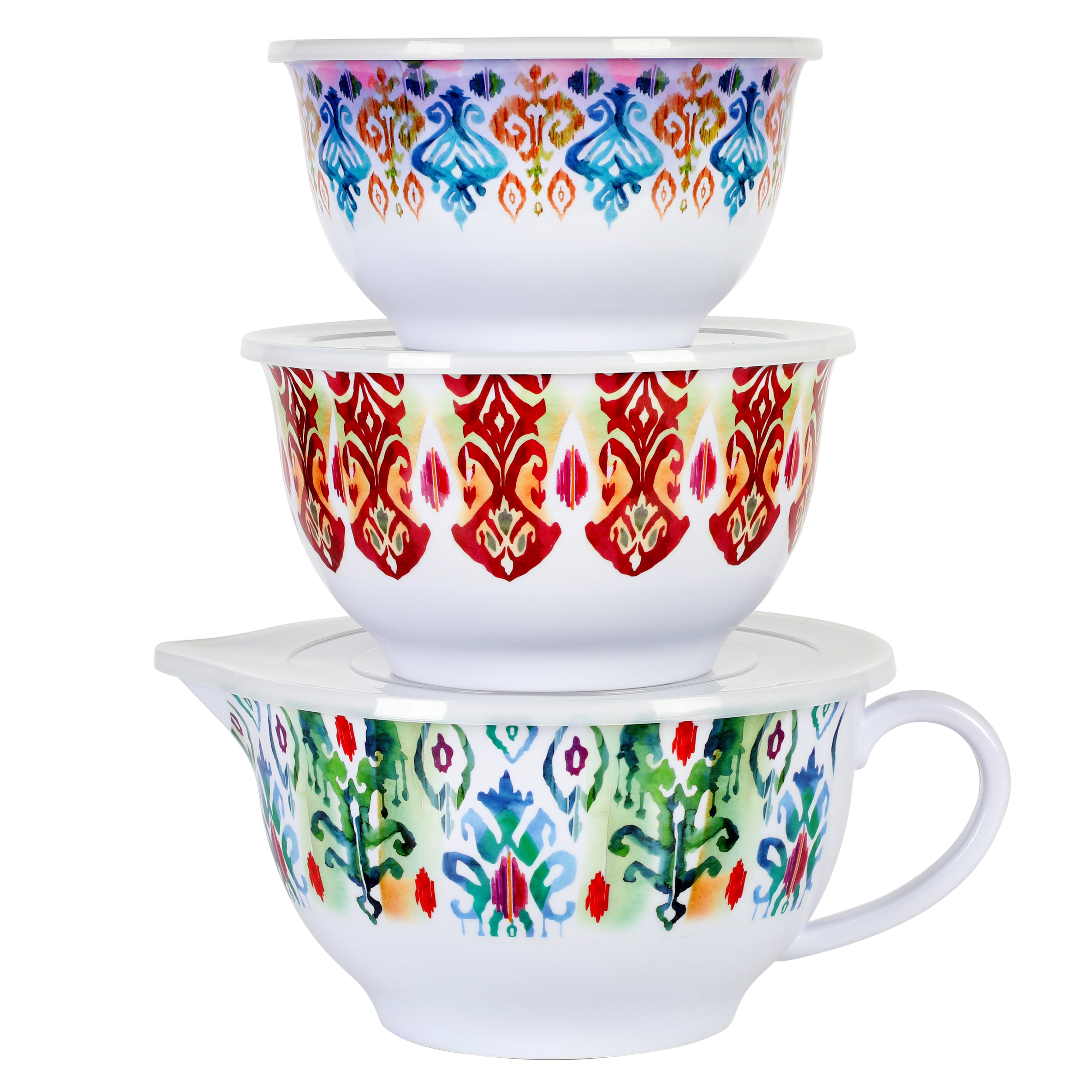 Spice by Tia Mowry Cassia Cinnamon 4 Piece Melamine Measuring Cups in Assorted Colors