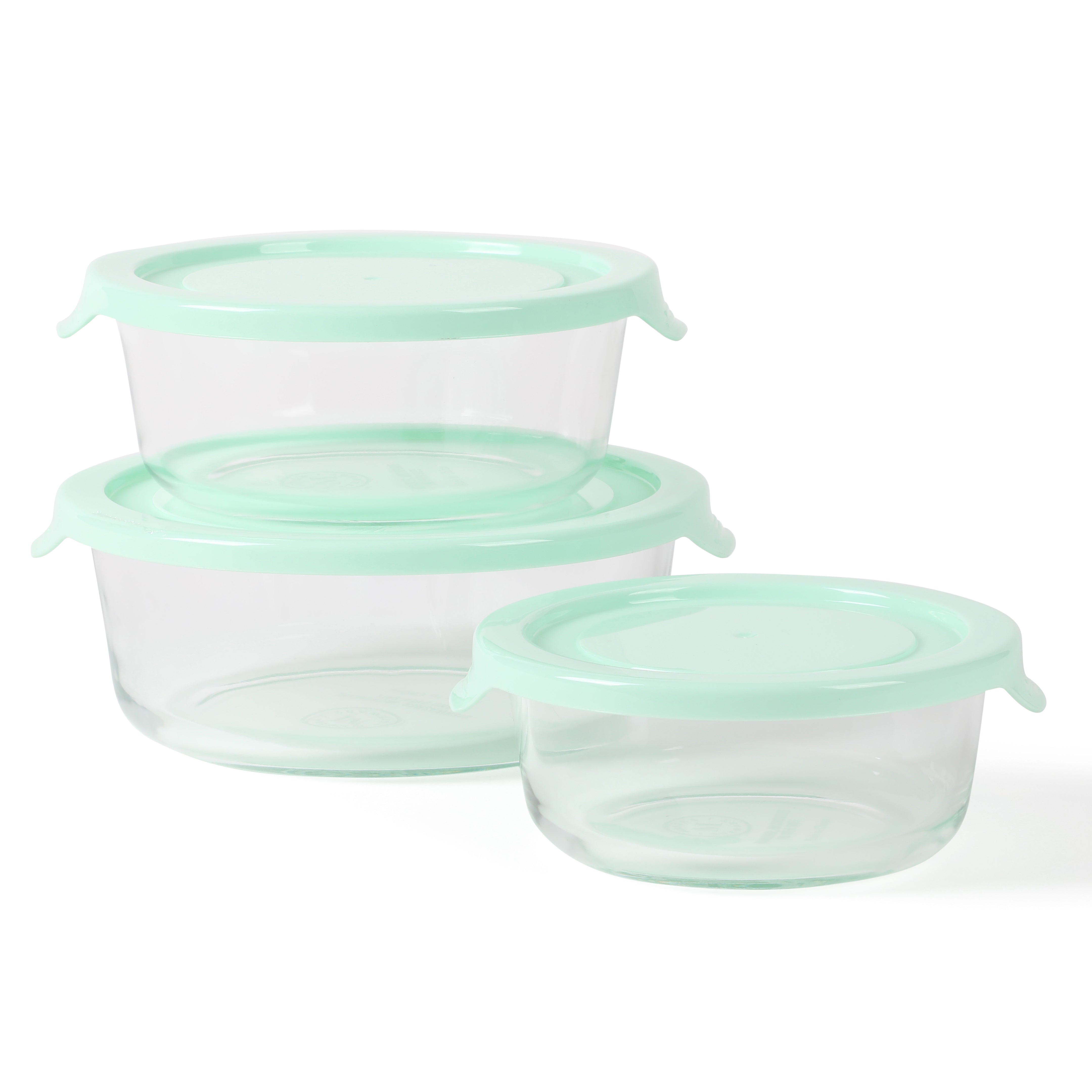 Martha Stewart 6 Piece Glass Storage Containers 2 716 H x 6 W x 6