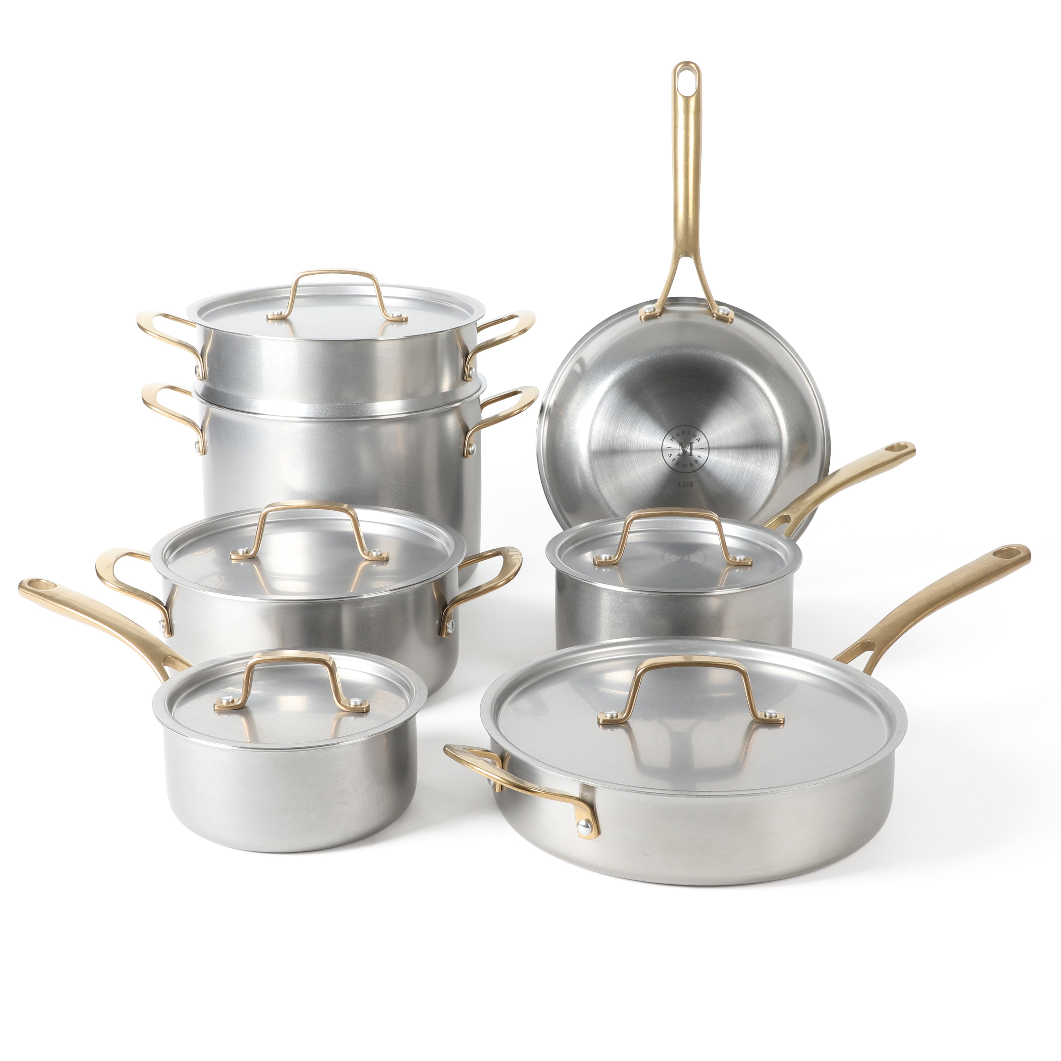 Sur La Table Pike and Pine 2-Piece 10 & 12 Inch Triply Stainless Steel