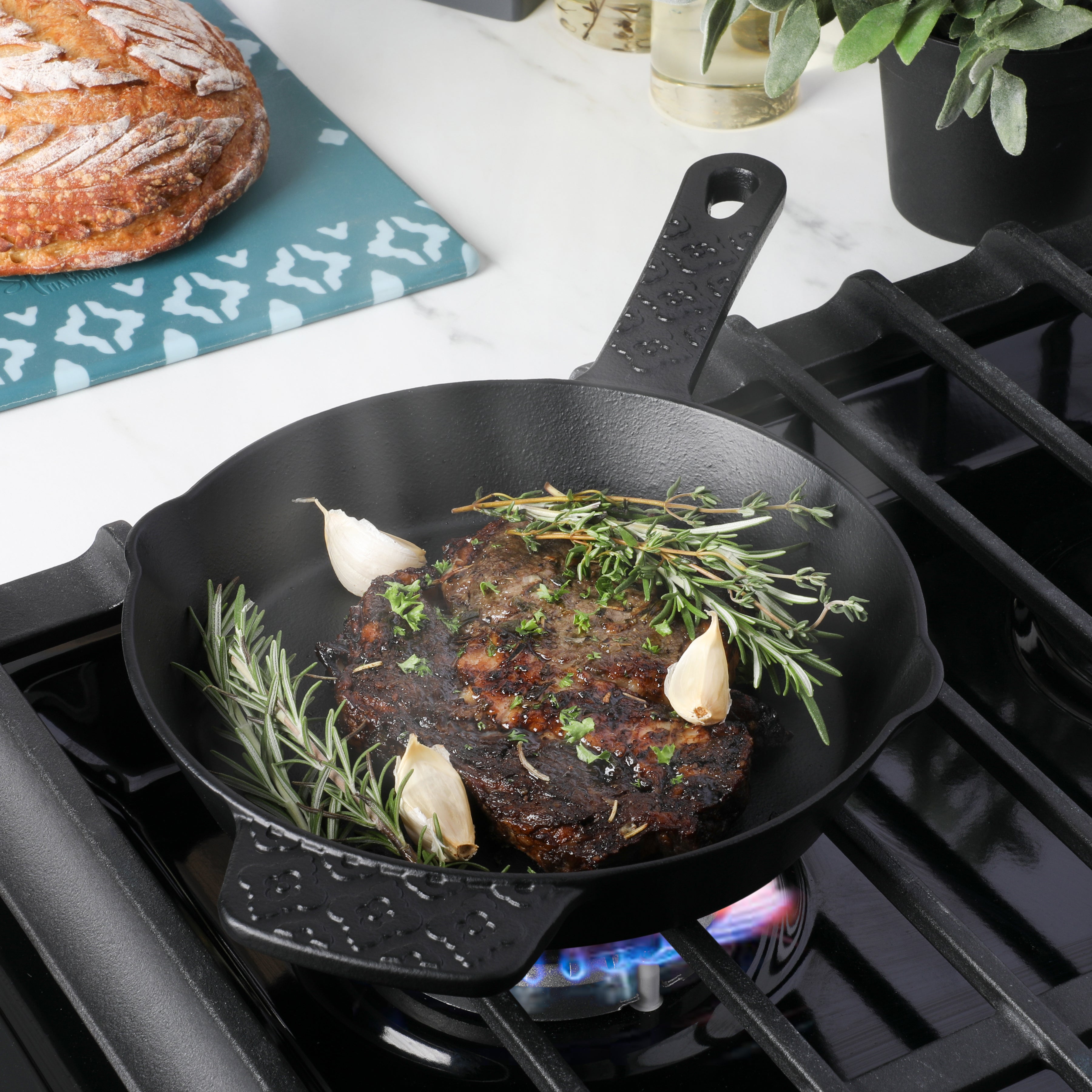 Preseasoned Cast Iron Steak Skillet Heart Shaped - Temu