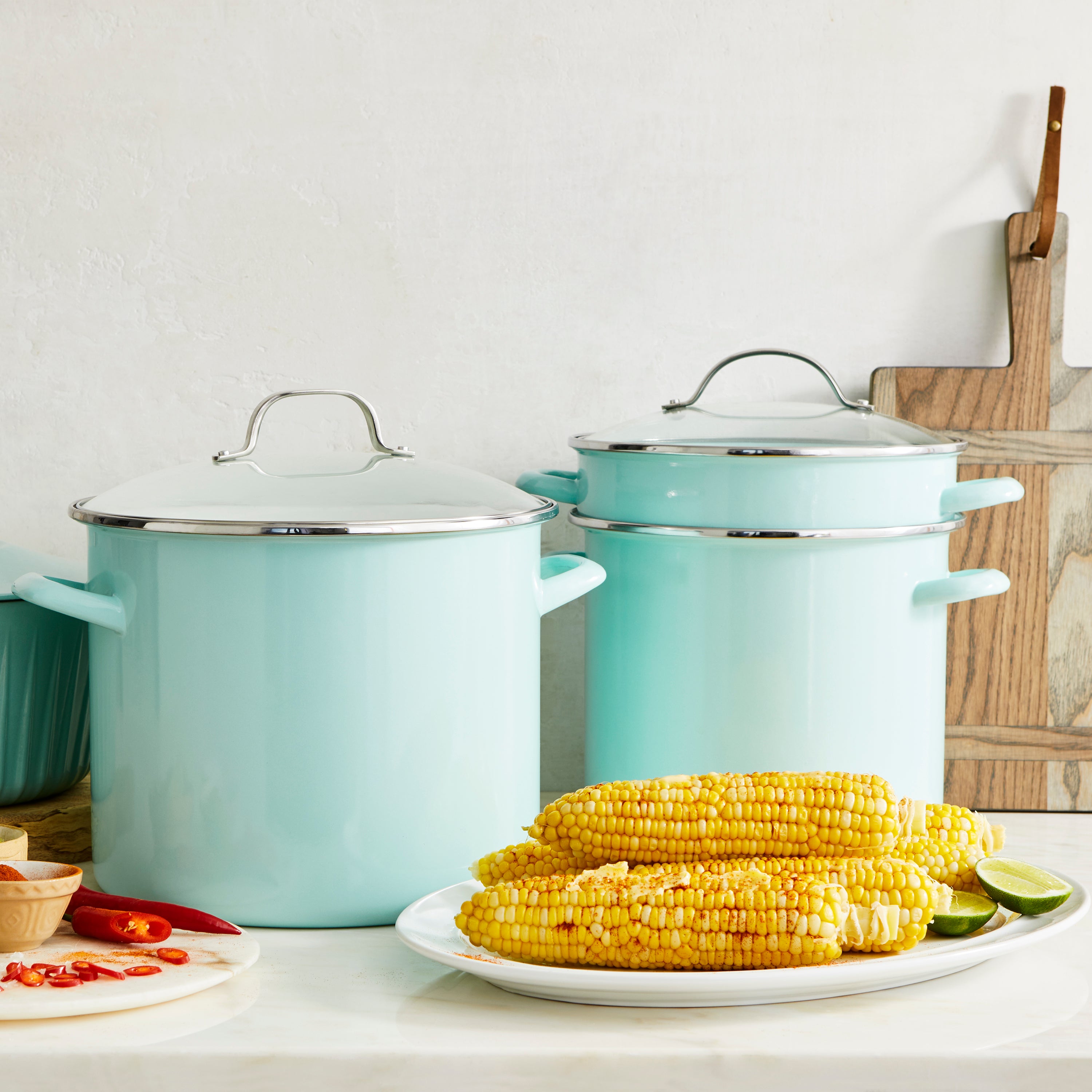 Martha Stewart Enamel on Steel Mini Dutch Oven