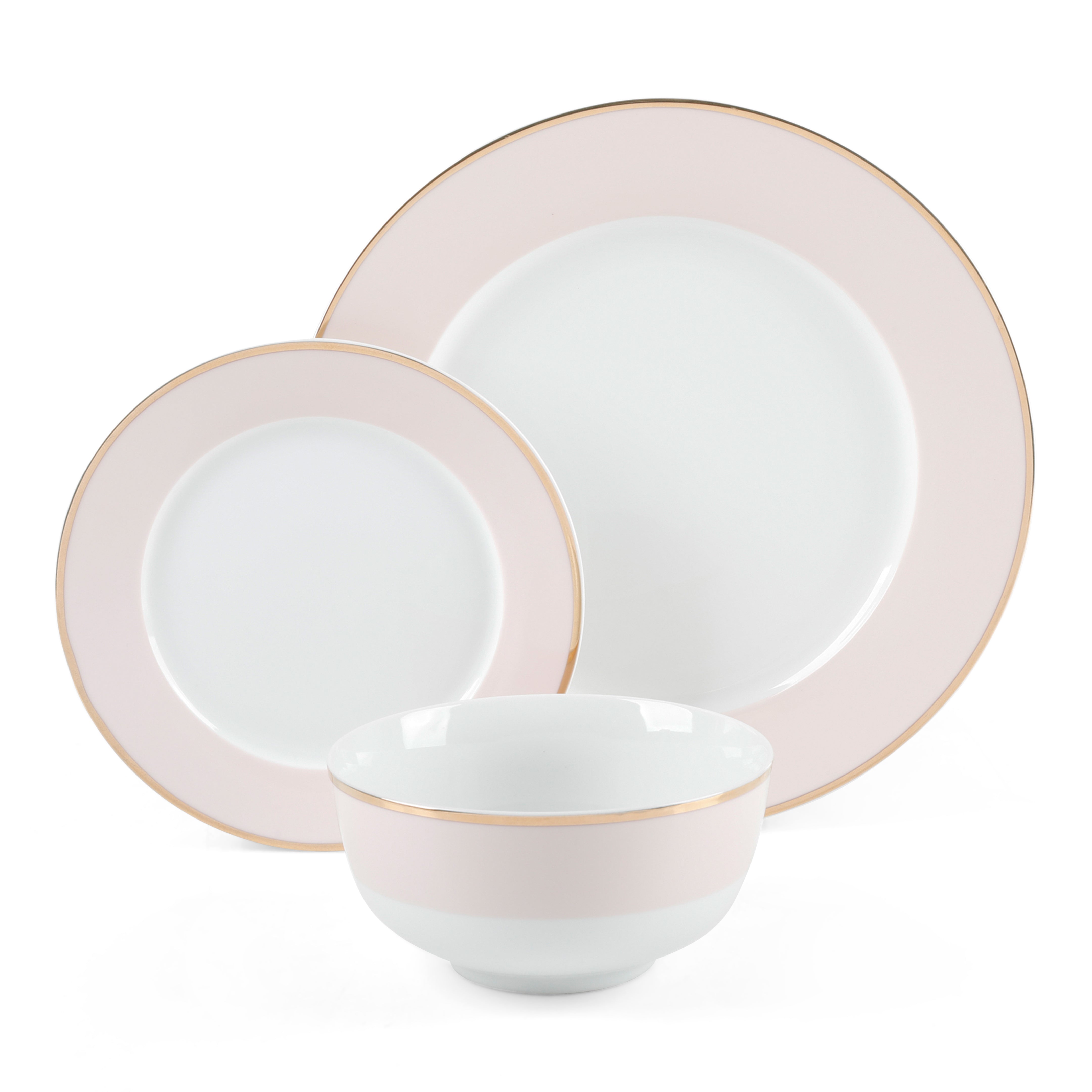 Martha Stewart Cliffield 16-Piece Porcelain Dinnerware Set