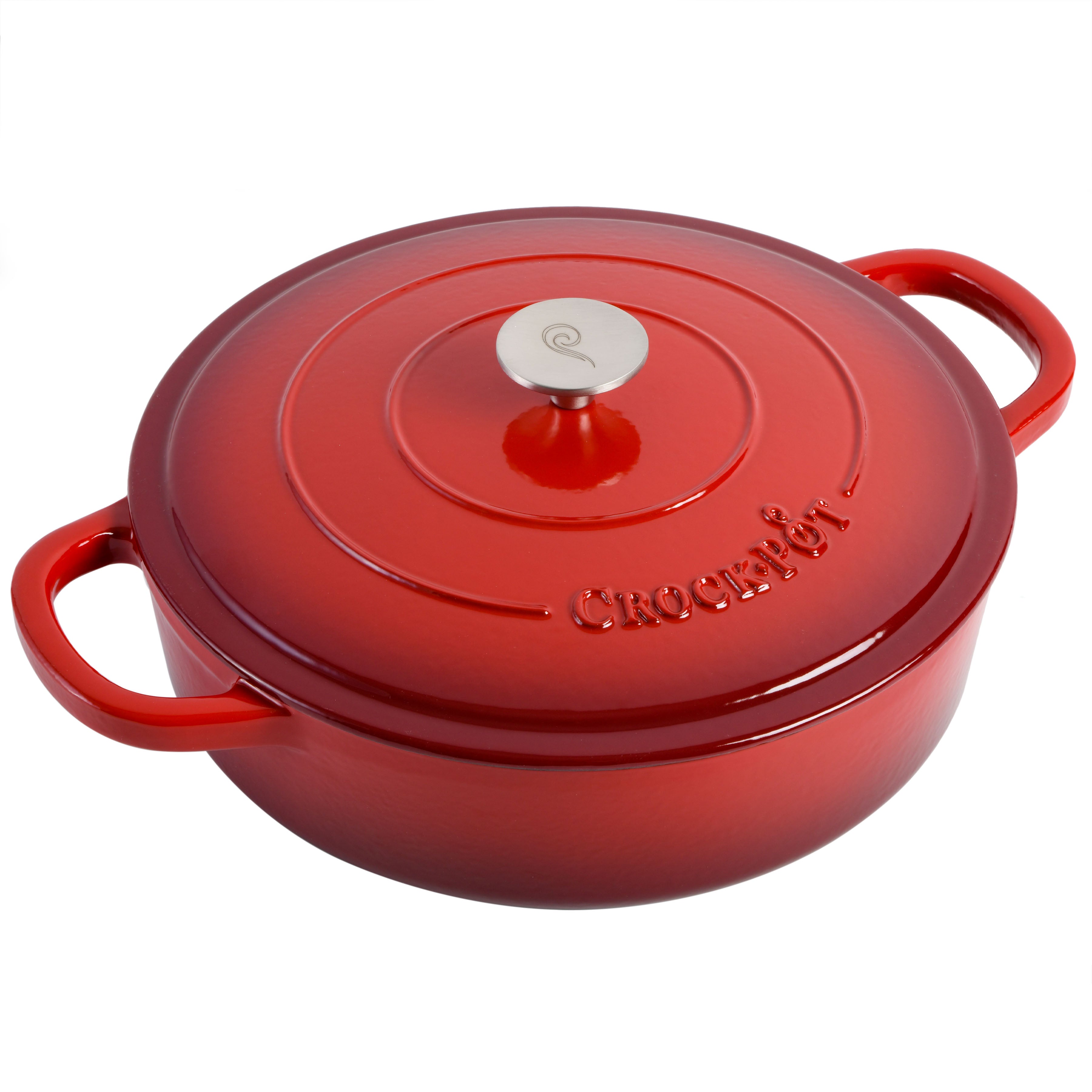 Crock-pot Non-Stick Cast Iron Round Dutch Oven $79.99 – A Belle Decor