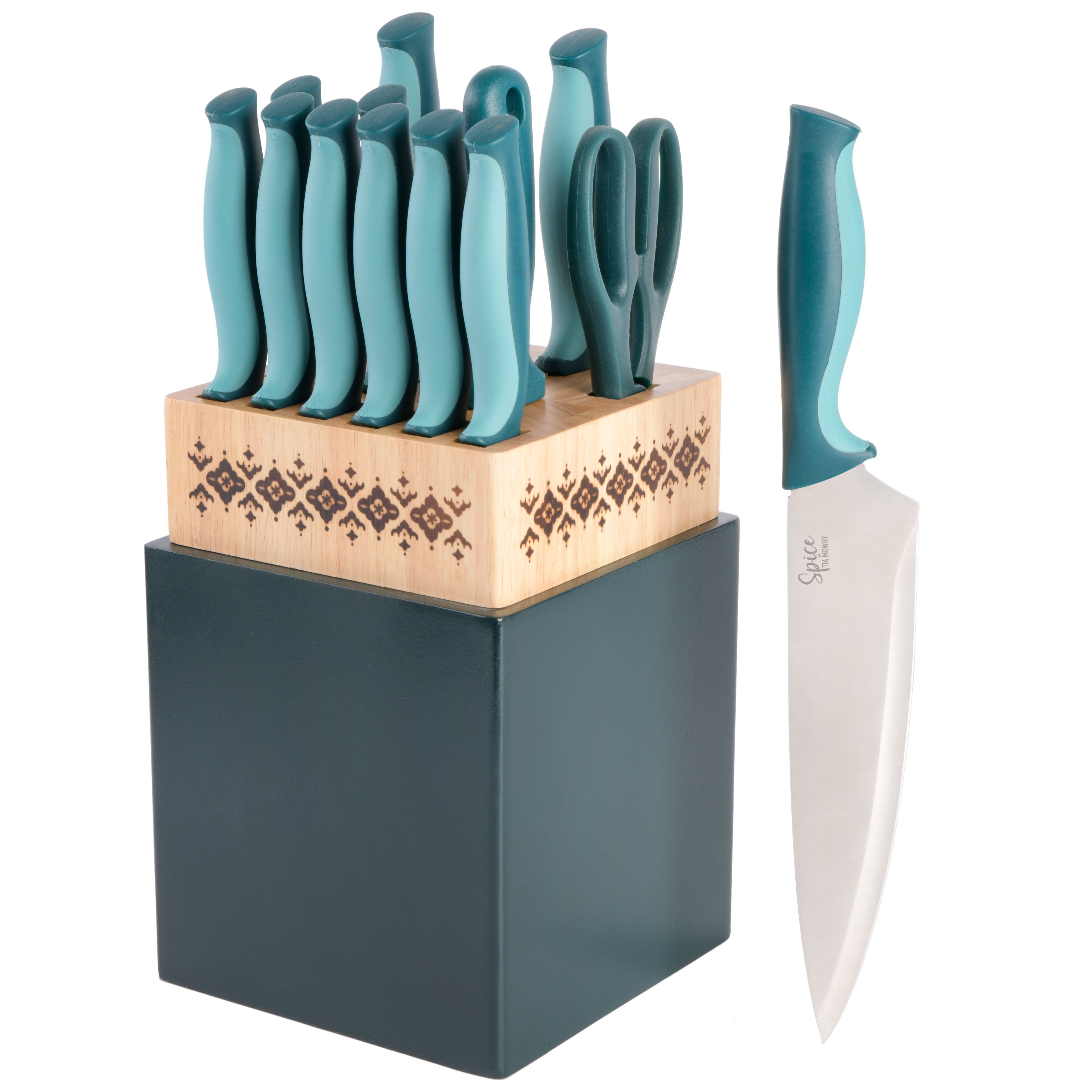 Spice by Tia Mowry Savory Saffron 7-Piece Stainless Steel Cutlery Set