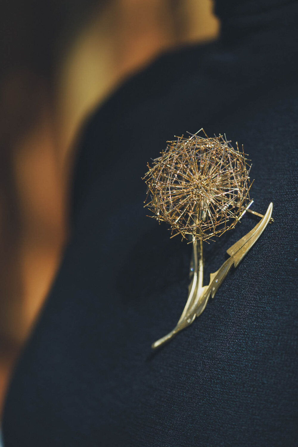 dandelion brooch, dandelion jewelry