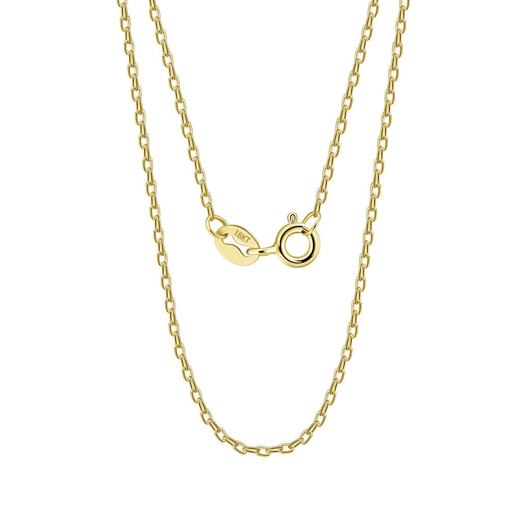 18k Gold Side Cross Vermeil Pavé Chain Necklace | Uncommon James