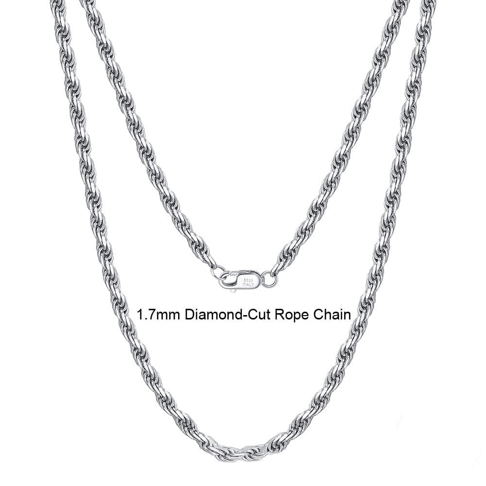 40cm sterling silver necklace