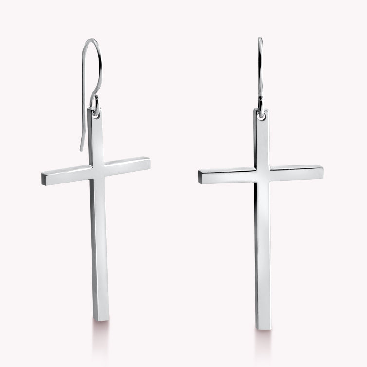 large cross earrings