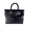 Bags - Foldover Tote In Black Leather