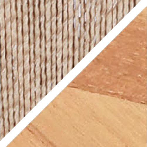 Natural Weave/Teak