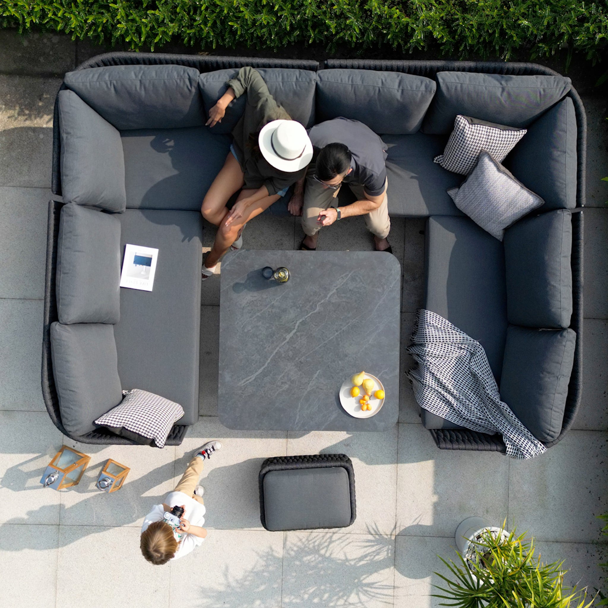 U-Shaped Garden Sofa Sets