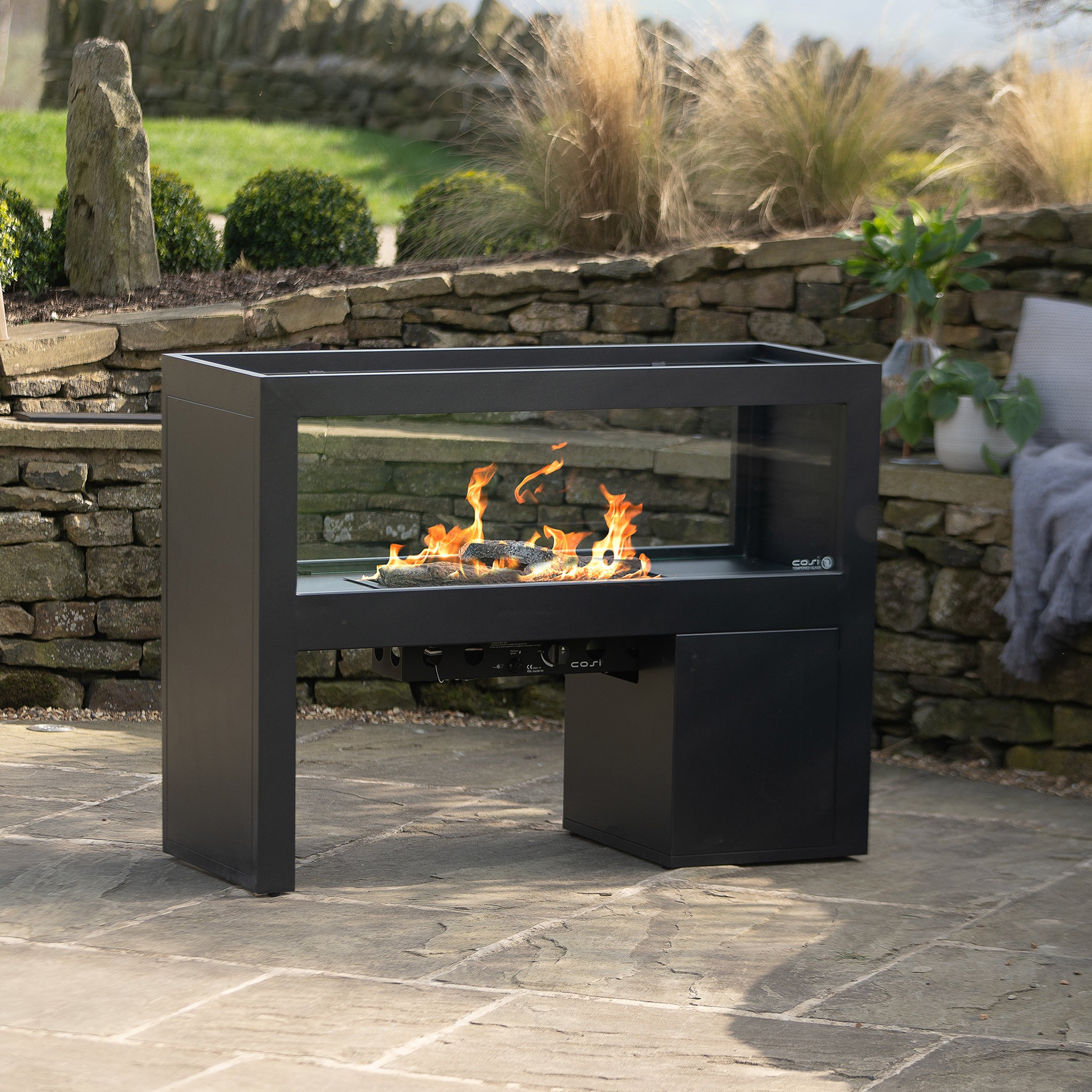 Cosi - Cosivista 120 Freestanding Fireplace - Black