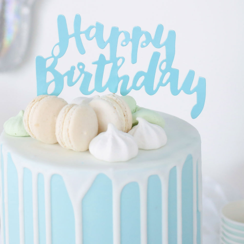 Custom Happy Birthday + Name & Age Cake Topper – The Cake People