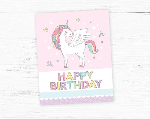 unicorn party poster diy