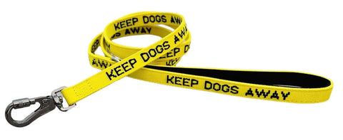 Bellas collars keep dogs away yellow warning dog lead