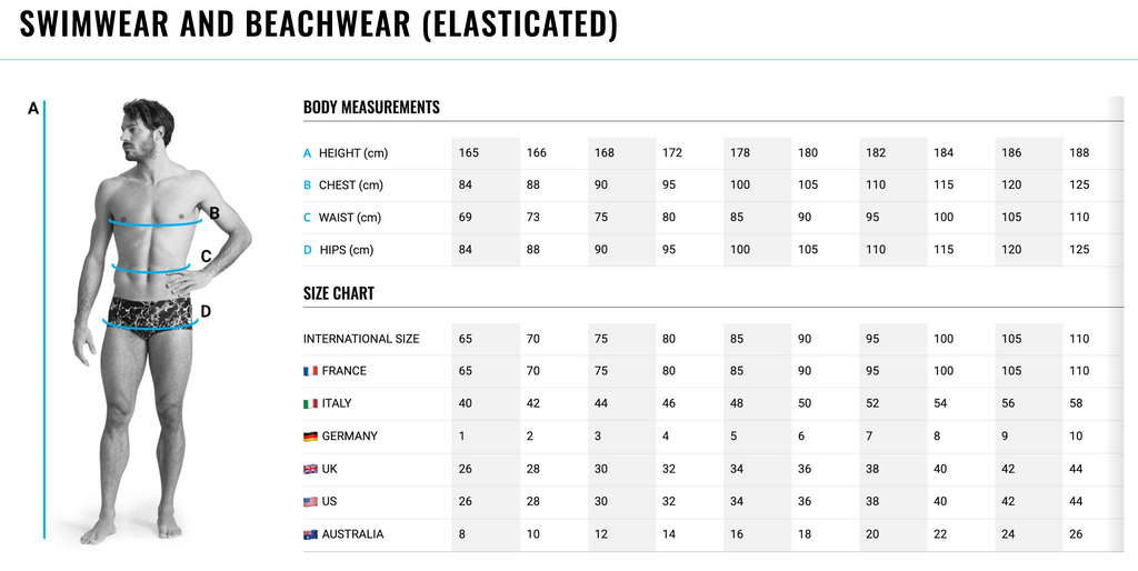Cedar & Sand Swimwear sizing chart - 1 and 2 piece swim suits — Bold Beach  Swimwear