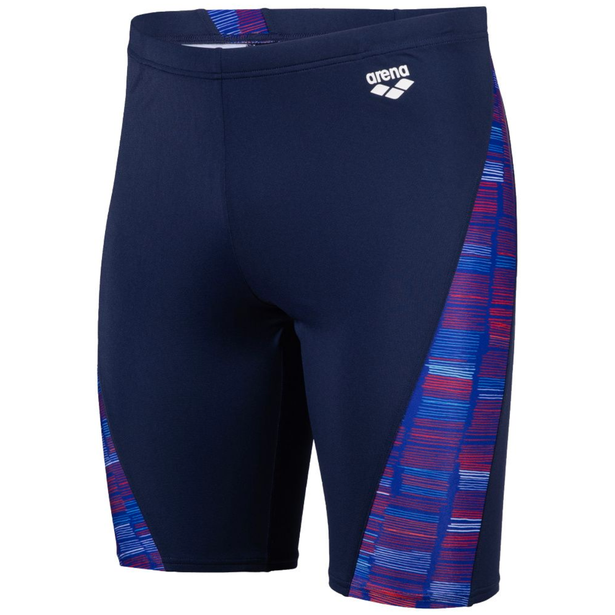 ARENA MEN'S SWIM JAMMER SLOW MOTION - NAVY/NEON BLUE MULTI – OntarioSwimHub