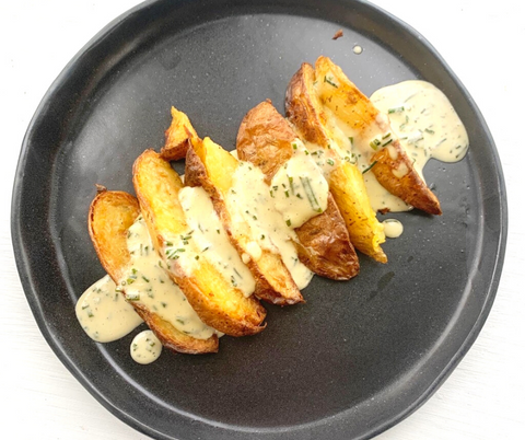 potato with dressing 